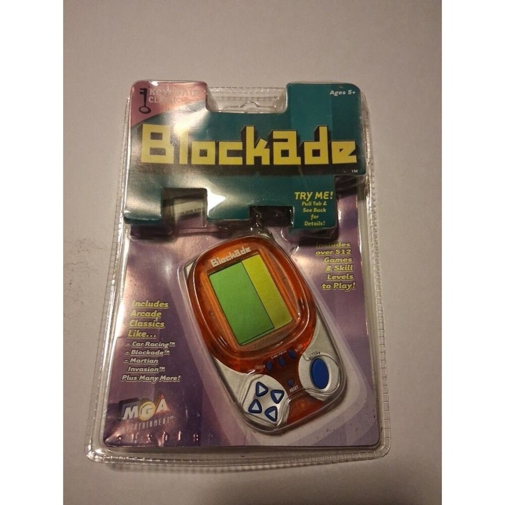 RARE Blockade Keychain Classics Travel Game MGA Entertainment  2002